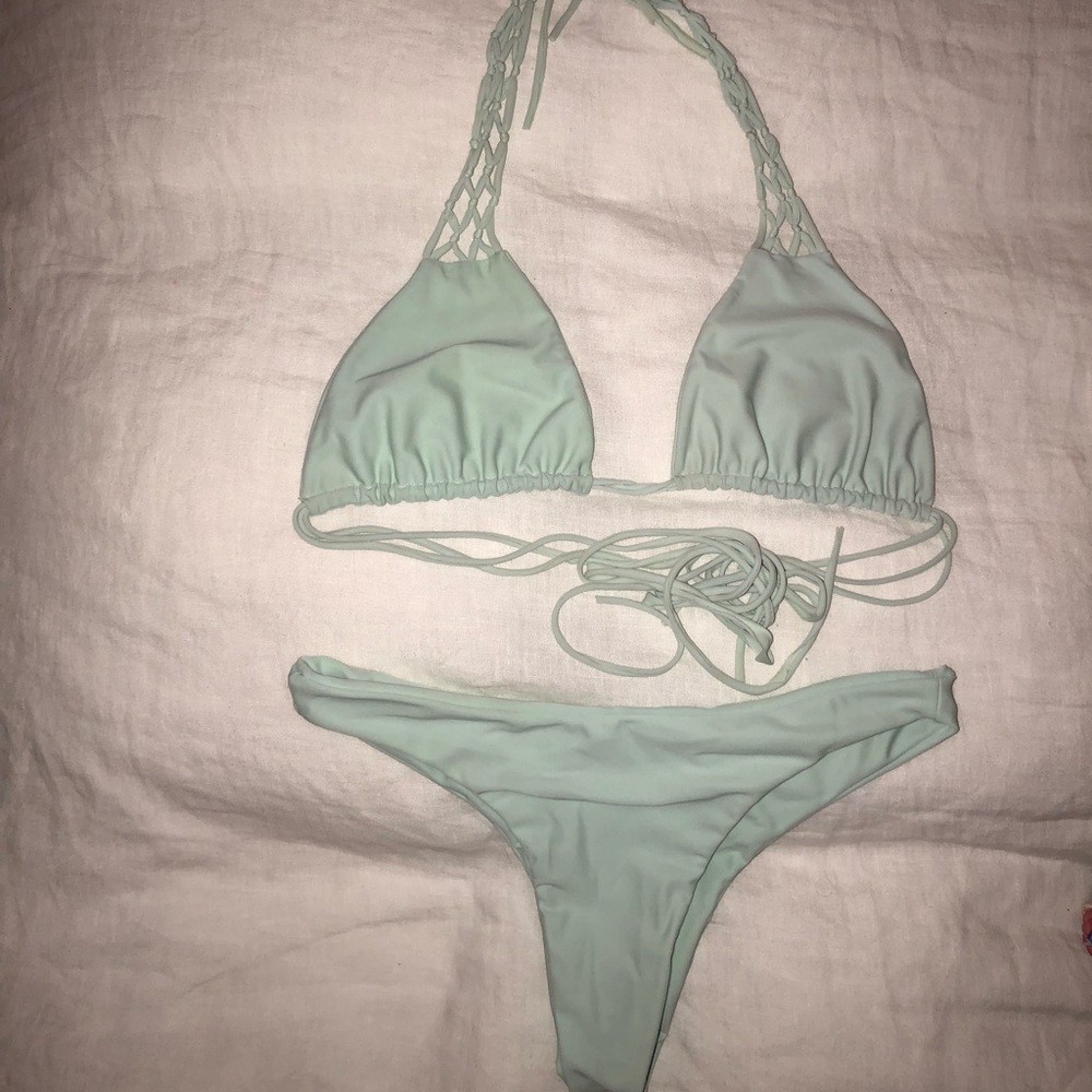 Mikoh Light Teal Two Piece Size Large